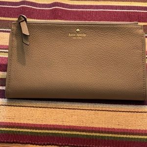 Kate Spade double zipper Leather Wallet